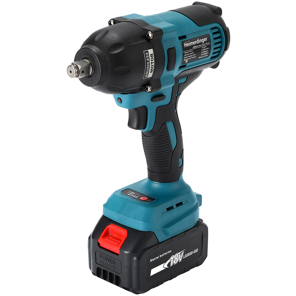 Electric Impact Wrench 800Nm - 800N.m 18V 1/2 مفتاح ربط لاسلكي