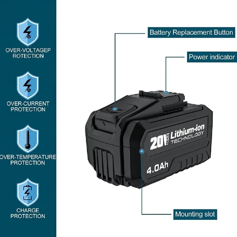 Impact Wrench Battery 4Ah - بطارية أصلية 100% بسعة 4 أمبير