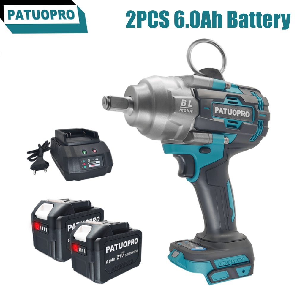 Electric Impact Wrench 800Nm - 2000N.M عزم الدوران فرش مفتاح ربط