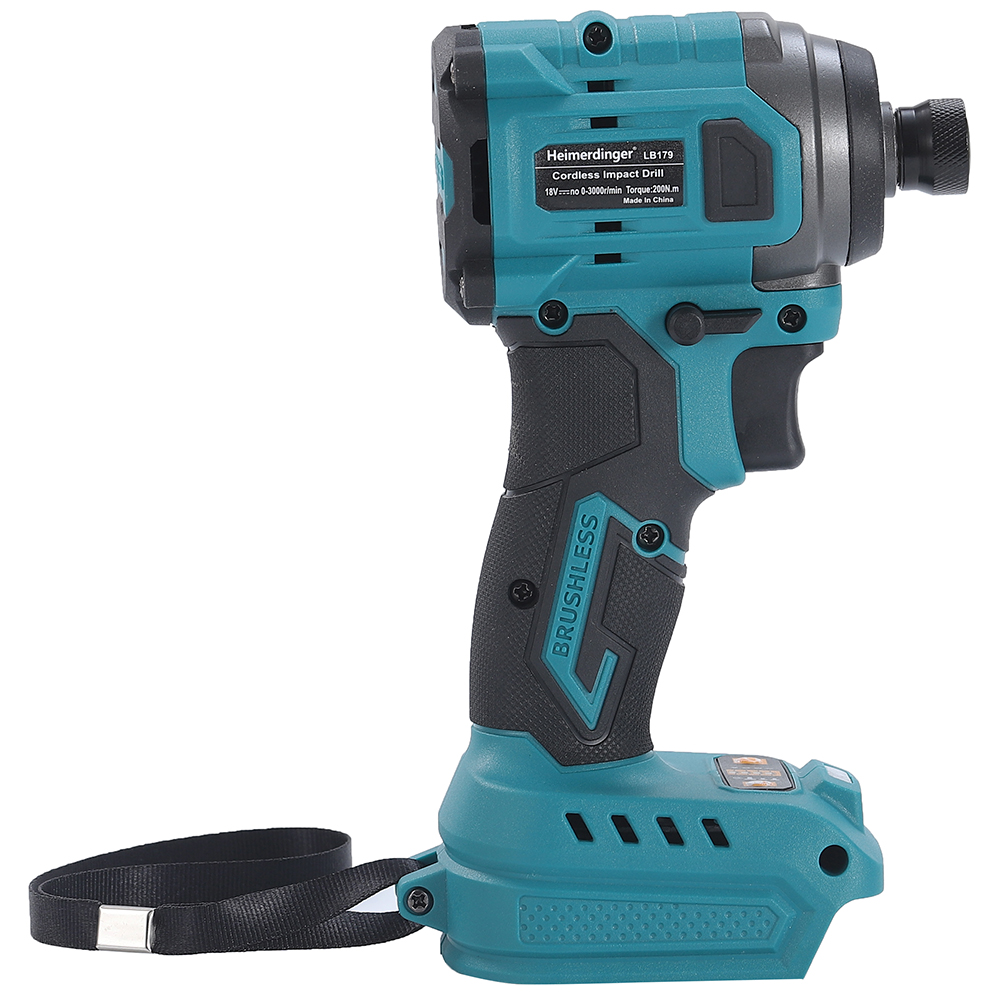 Cordless Impact Driver 1/4 Hex - Heimerdinger محرك تأثير لاسلكي بدون فرش،
