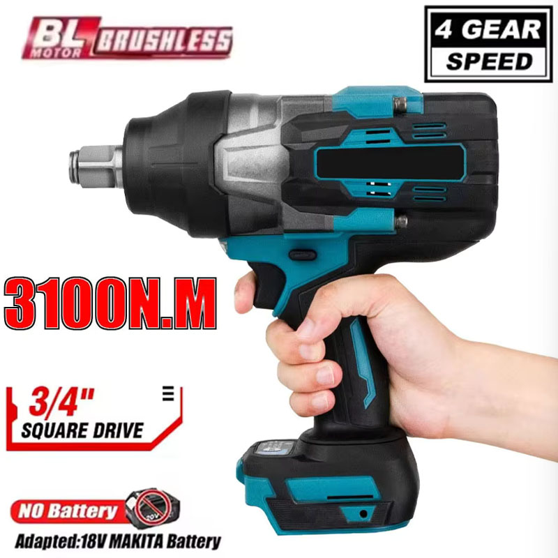 Impact Wrench 3/4 Inch High Torque - 3100N.M عزم دوران عالي بدون فرش