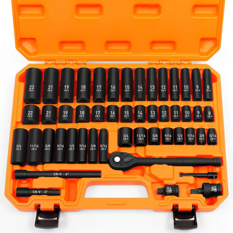 Impact Wrench Extension Bar Set - مجموعة مفاتيح ربط 50 قطعة مقاس