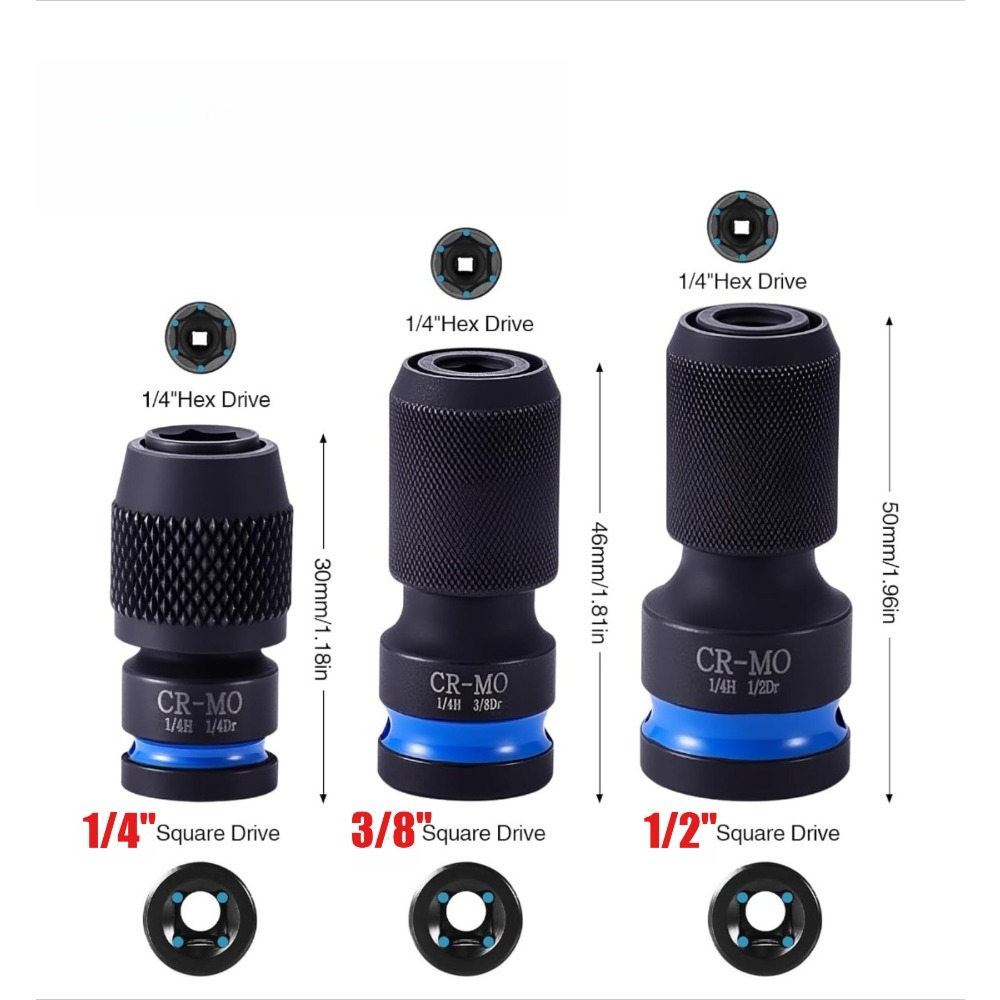 طقم وصلات تمديد للمقابس مقاس 1 - مراجعة Impact Wrench Extension Bar Set وسعره