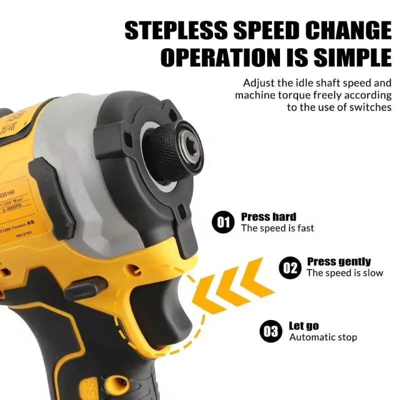 مفك براغي كهربائي لاسلكي بدون  - مراجعة Brushless Impact Wrench 20V وسعره