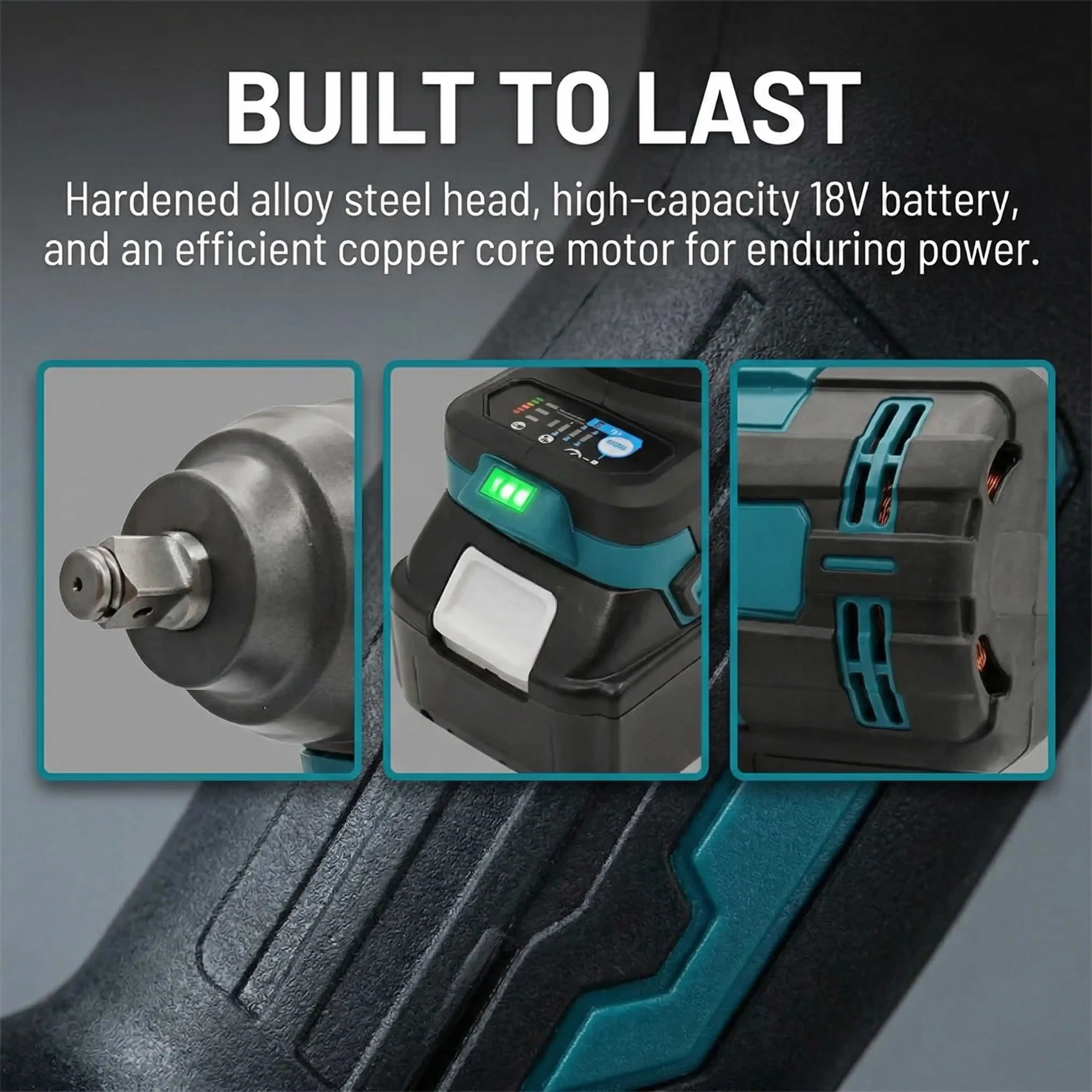 مفتاح ربط صدمي لاسلكي بدون فرش - مراجعة Cordless Impact Wrench 1/2 Inch 1000Nm وسعره