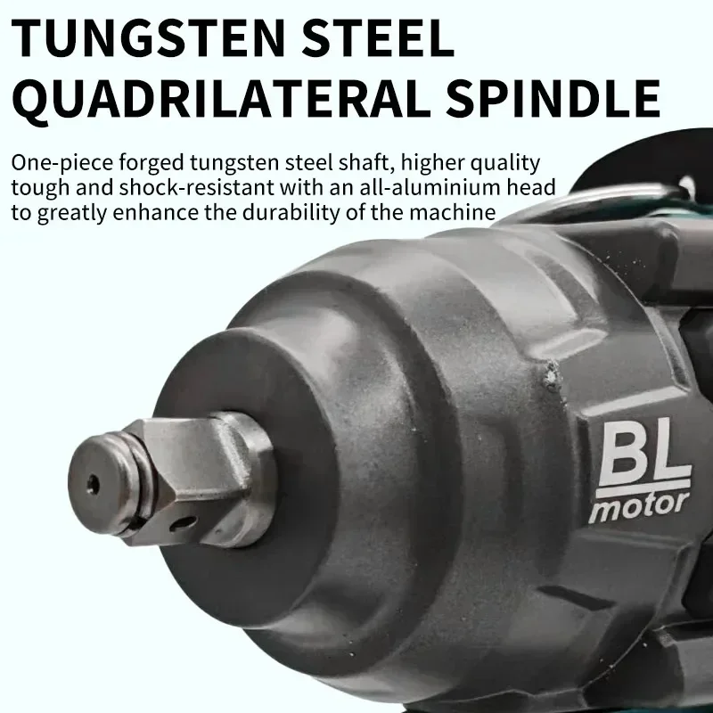 مفتاح ربط صدمي لاسلكي بدون فرش - مراجعة Cordless Impact Wrench 1/2 Inch 1000Nm وسعره