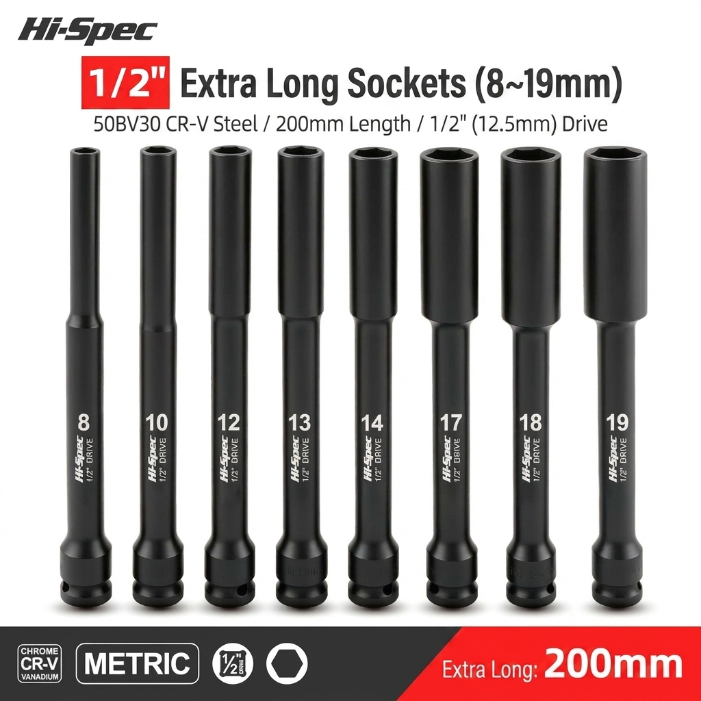 مجموعة مفاتيح تأثير طويلة جدًا - مراجعة Impact Wrench Socket Set Deep وسعره