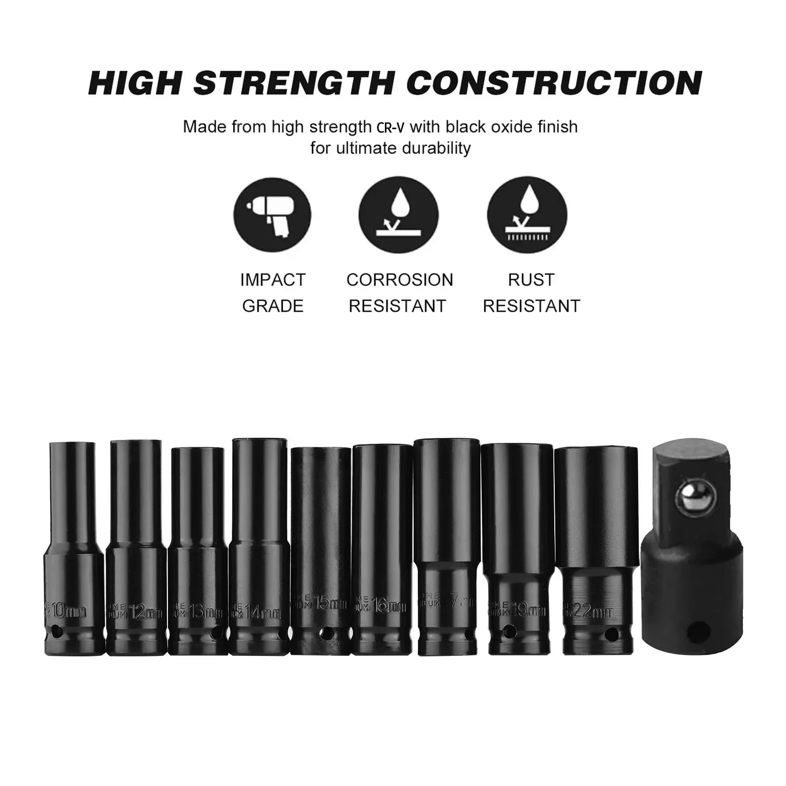 أدوات إصلاح الهواء المضغوط، مج - مراجعة Impact Wrench Socket Set Deep وسعره