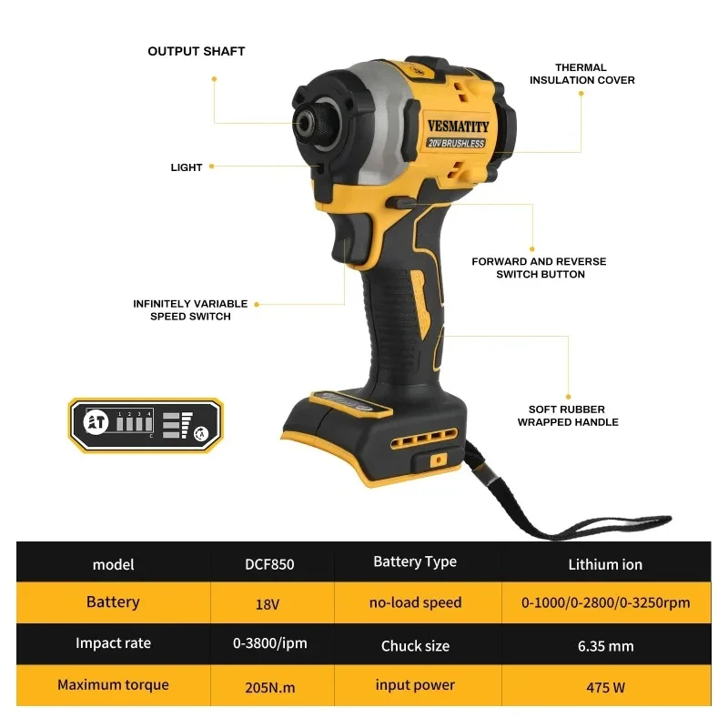 مفتاح ربط كهربائي لاسلكي بدون  - مراجعة Cordless Impact Driver 1/4 Hex وسعره