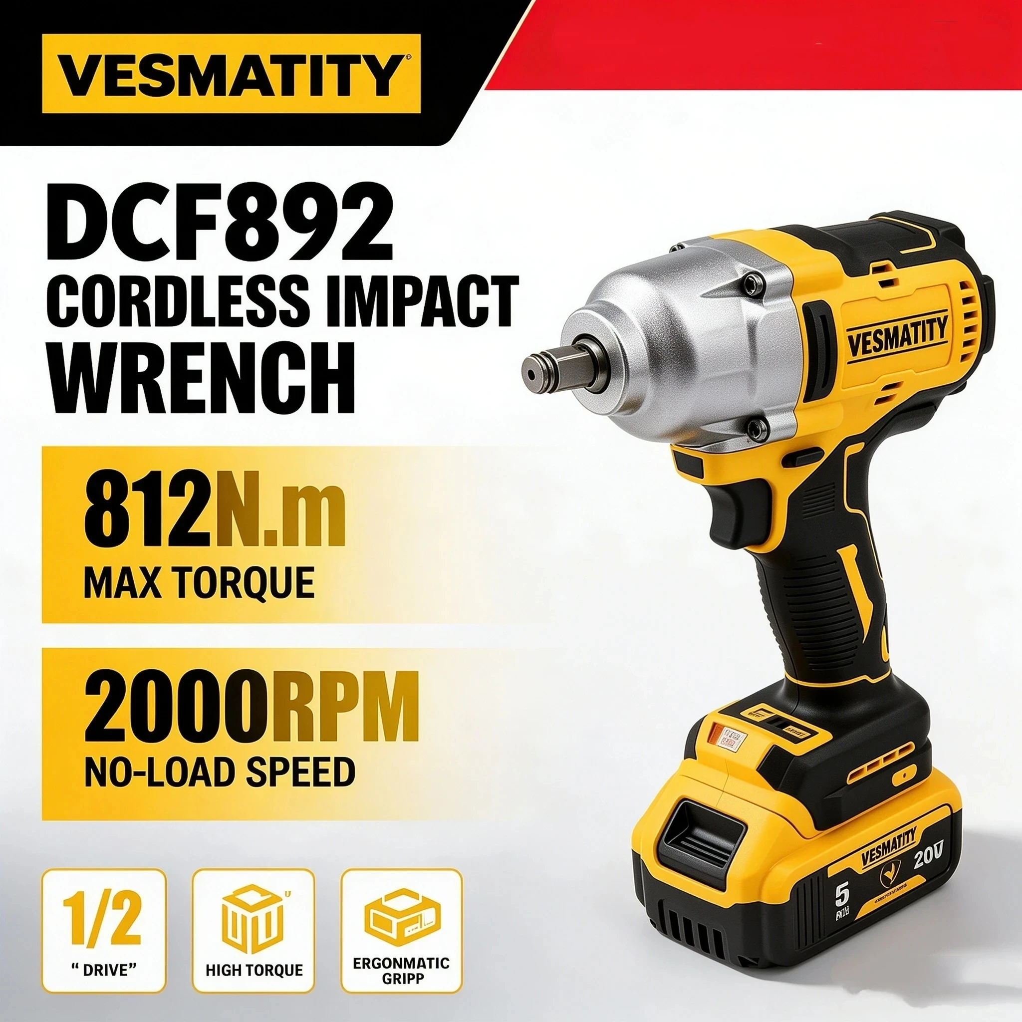 مفتاح ربط كهربائي لاسلكي عالي  - مراجعة Impact Wrench Digital Torque وسعره