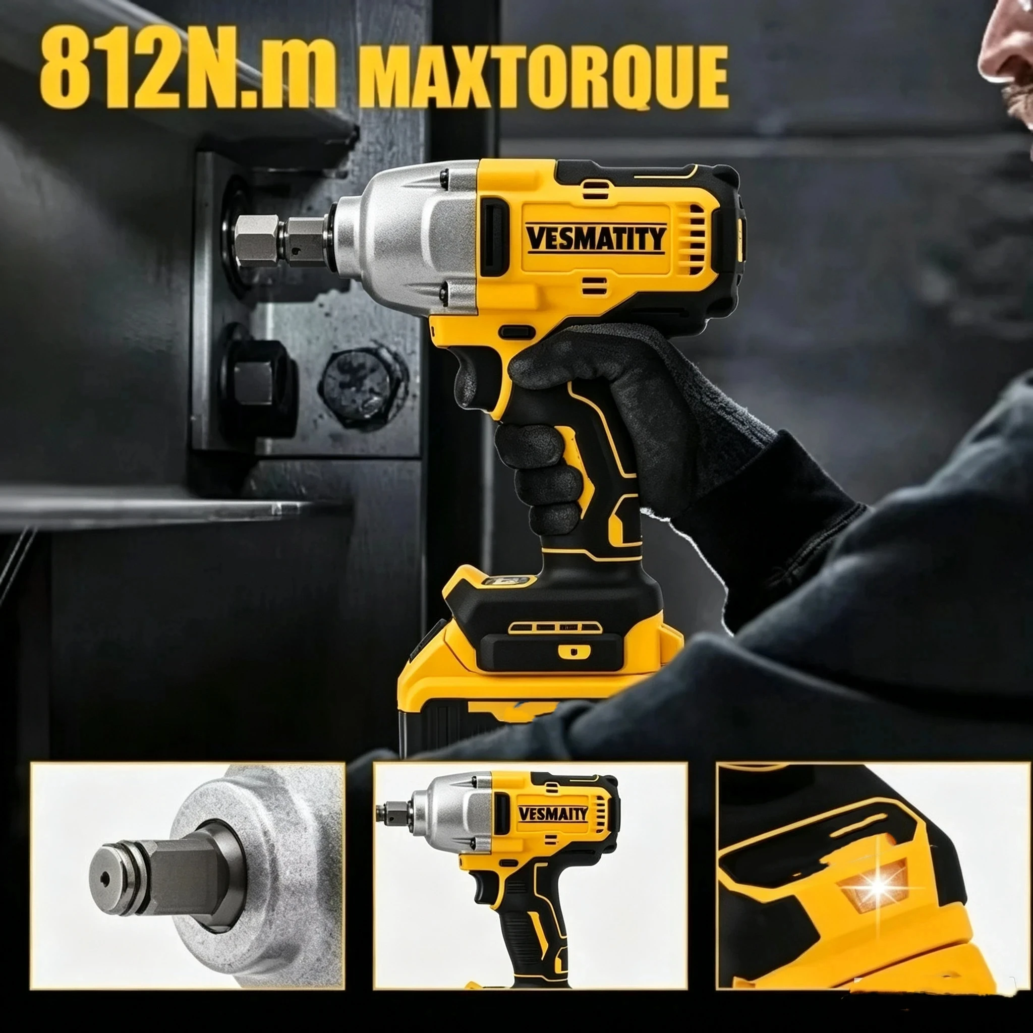 مفتاح ربط كهربائي لاسلكي عالي  - مراجعة Impact Wrench Digital Torque وسعره