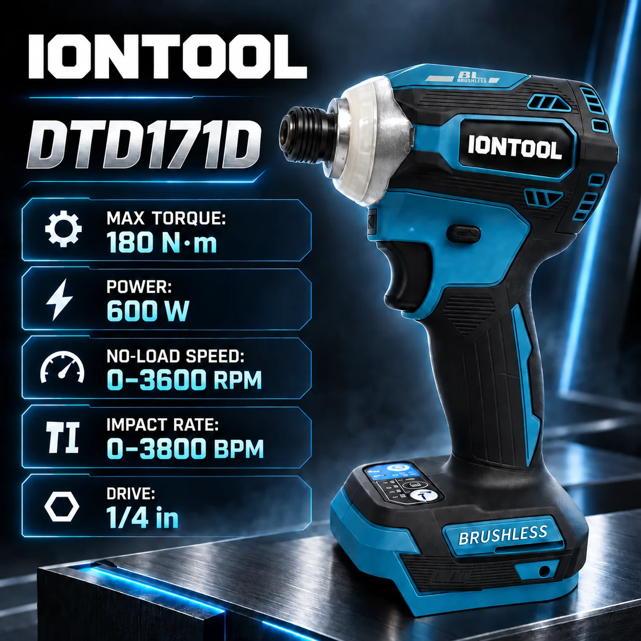 أيون تول 600 واط، مفك براغي كه - مراجعة Cordless Impact Driver 1/4 Hex وسعره
