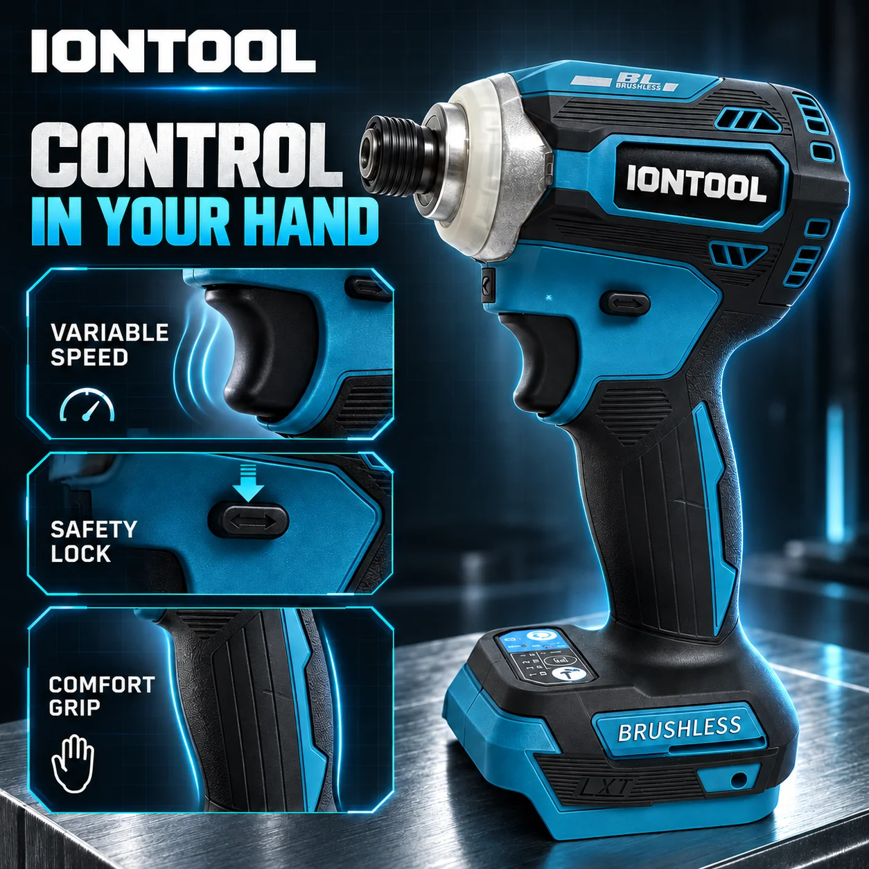 أيون تول 600 واط، مفك براغي كه - مراجعة Cordless Impact Driver 1/4 Hex وسعره
