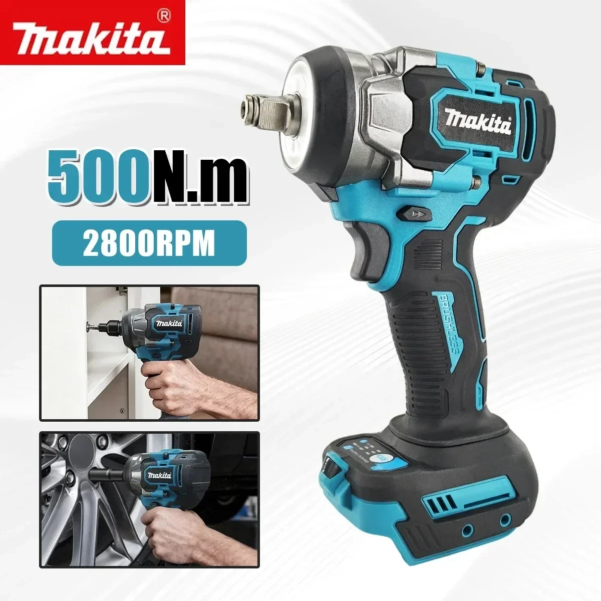 مفتاح ربط كهربائي لاسلكي بدون  - مراجعة Electric Impact Wrench 800Nm وسعره