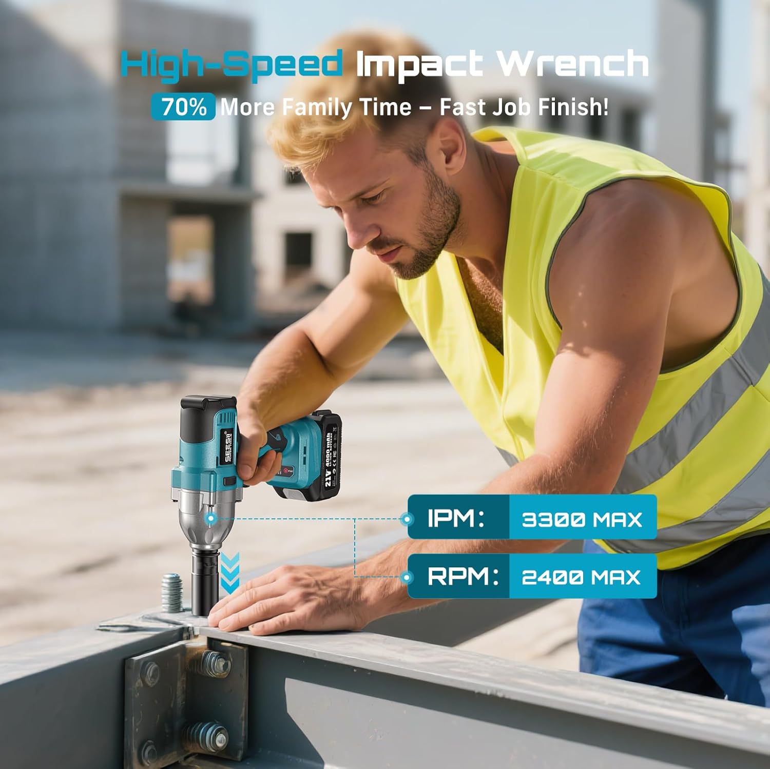 مفتاح ربط كهربائي SEESII 1200N - مراجعة Impact Wrench Digital Torque وسعره