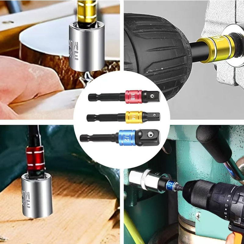مجموعة محولات مقبس التأثير 3 ق - مراجعة Cordless Impact Driver 1/4 Hex وسعره