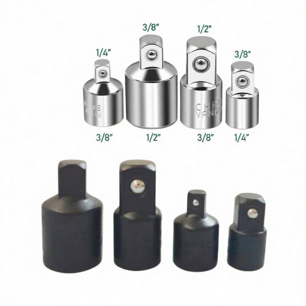 محول 4 مقابس لتقليل الحجم، مصن - مراجعة Impact Wrench Extension Bar Set وسعره