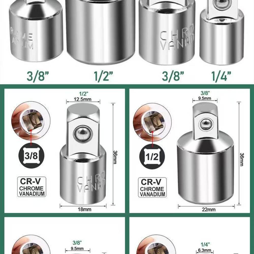 محول 4 مقابس لتقليل الحجم، مصن - مراجعة Impact Wrench Extension Bar Set وسعره
