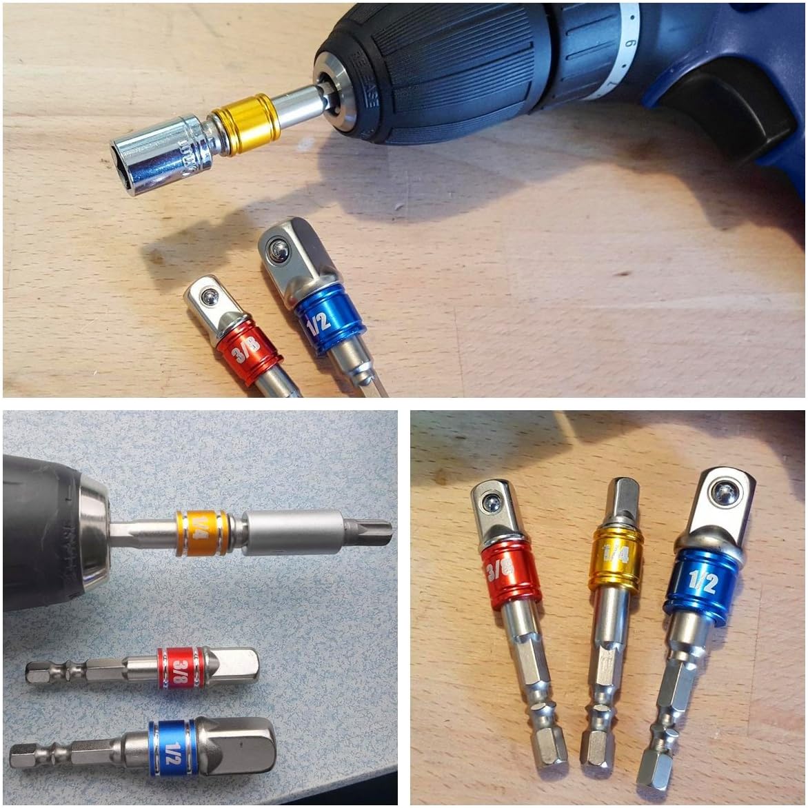 مجموعة محولات مفاتيح ربط 3/4 ق - مراجعة Impact Wrench Extension Bar Set وسعره