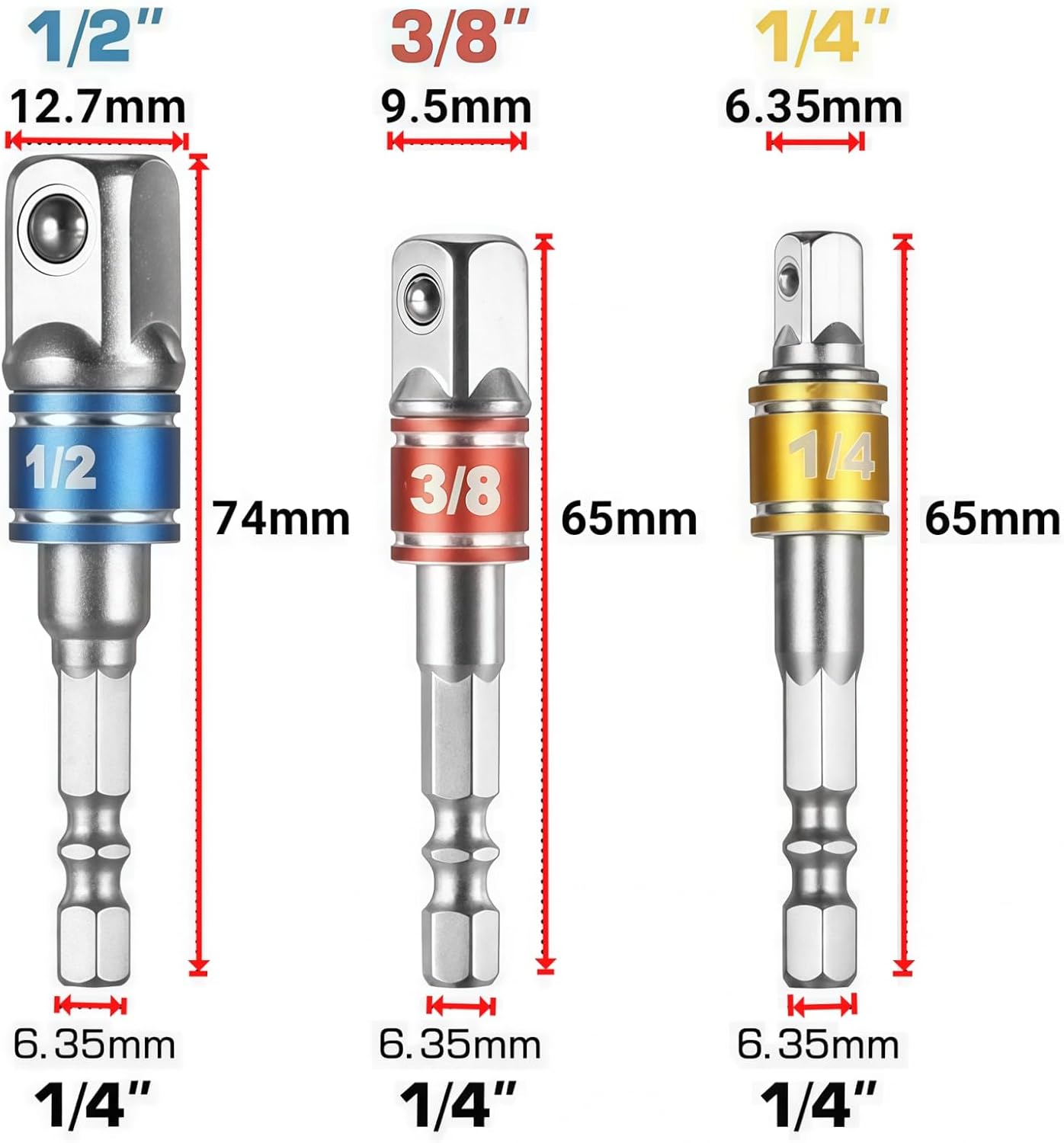 مجموعة محولات مفاتيح ربط 3/4 ق - مراجعة Impact Wrench Extension Bar Set وسعره