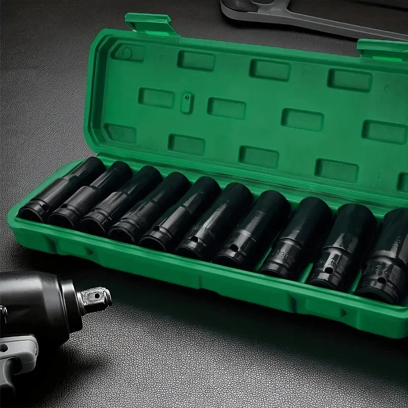 مجموعة مكونة من 10 قطع من مفات - مراجعة Impact Wrench Socket Set Deep وسعره