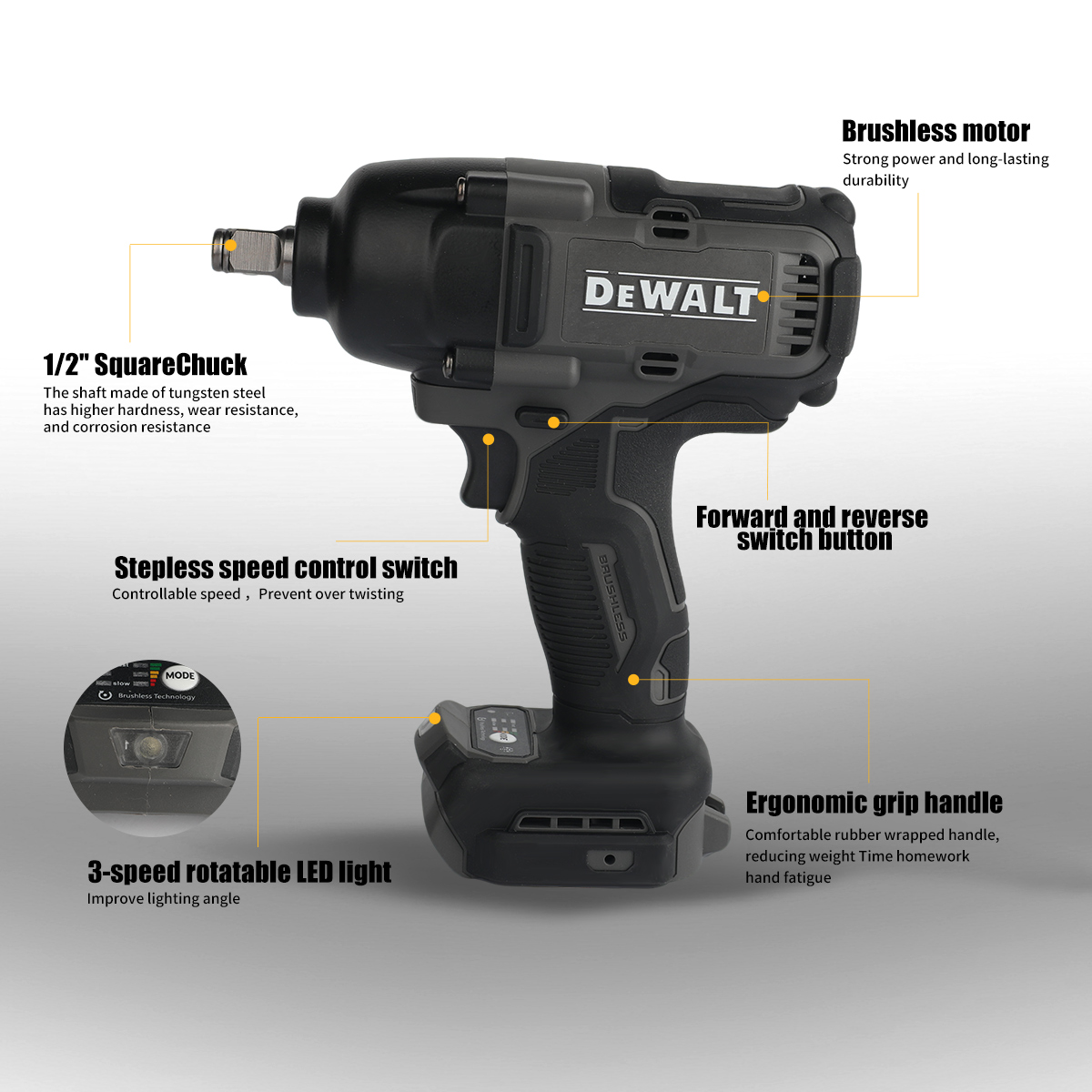 مفتاح ربط كهربائي ديوالت DCF99 - مراجعة Brushless Impact Wrench 20V وسعره