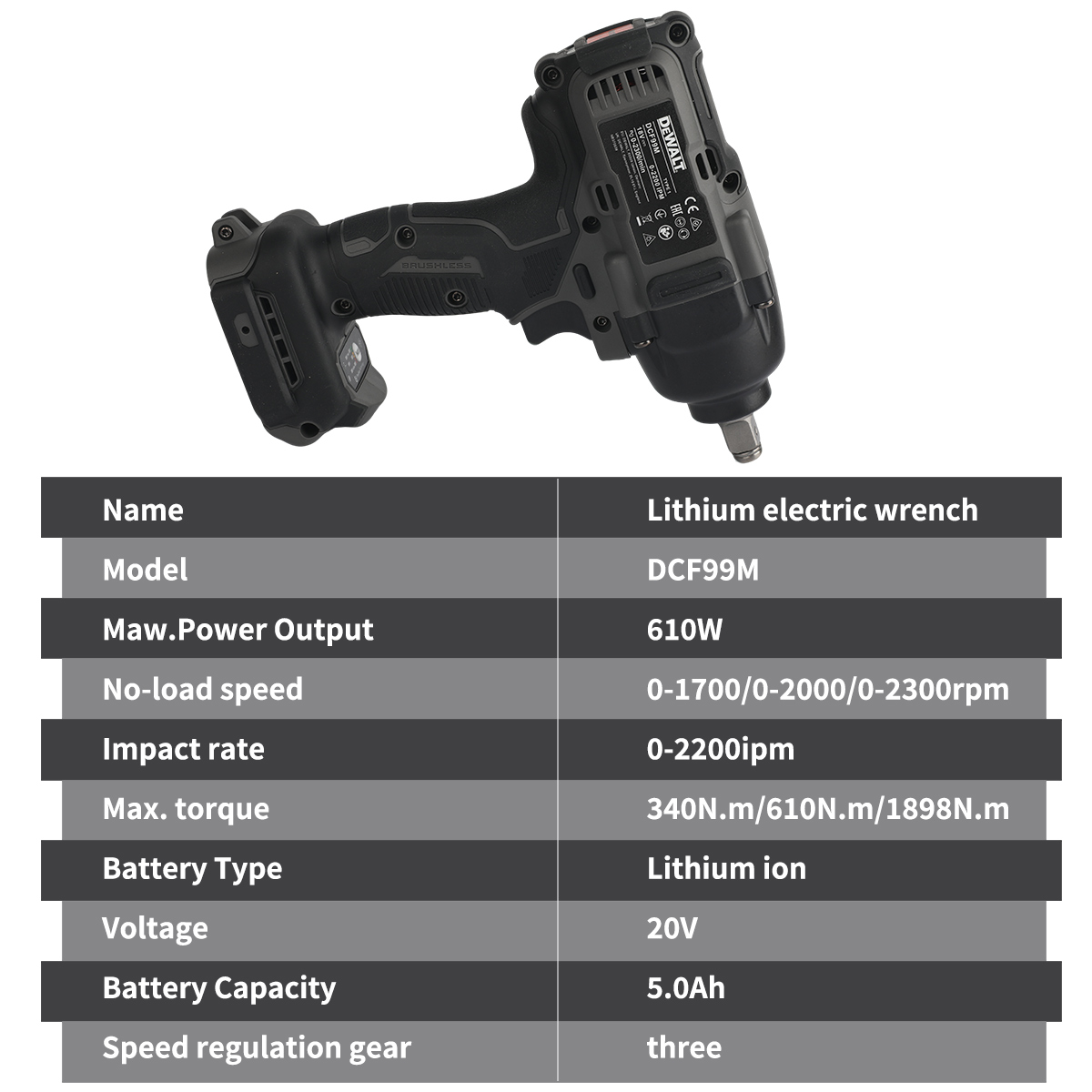 مفتاح ربط كهربائي ديوالت DCF99 - مراجعة Brushless Impact Wrench 20V وسعره
