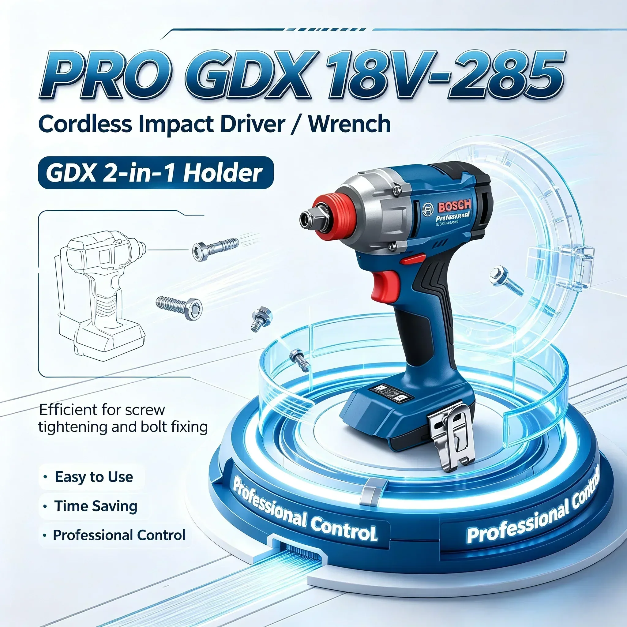 مفك/مفتاح ربط لاسلكي بوش GDX 1 - مراجعة Cordless Impact Driver 1/4 Hex وسعره