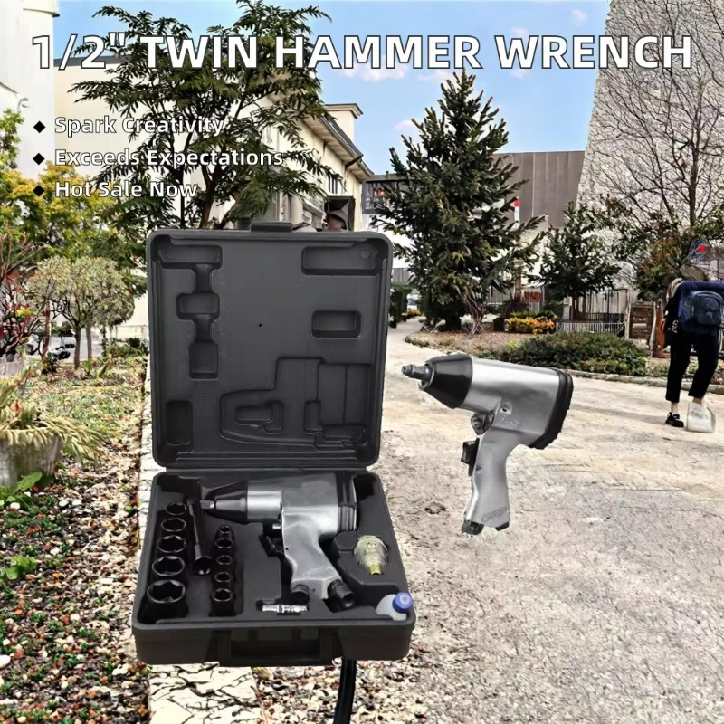 مفتاح ربط هوائي احترافي بمطرقة - مراجعة Air Impact Wrench 1/2 Twin Hammer وسعره