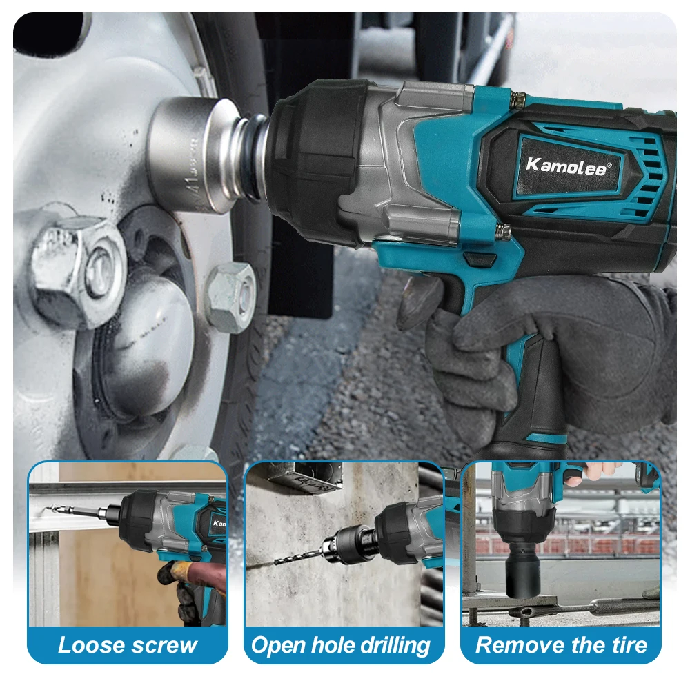 كامولي 4100 ن. مفتاح ربط كهربا - مراجعة Impact Wrench 3/4 Inch High Torque وسعره