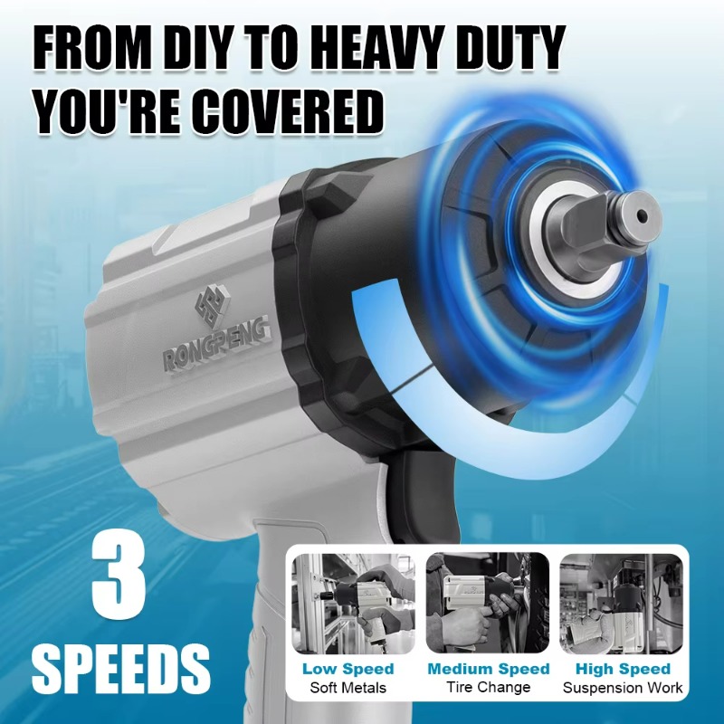مفتاح ربط هوائي R916 مقاس 1/2  - مراجعة Air Impact Wrench 1/2 Twin Hammer وسعره