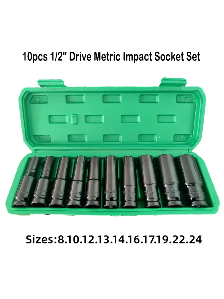 مجموعة مكونة من 10 قطع من مفات - مراجعة Impact Wrench Socket Set Deep وسعره