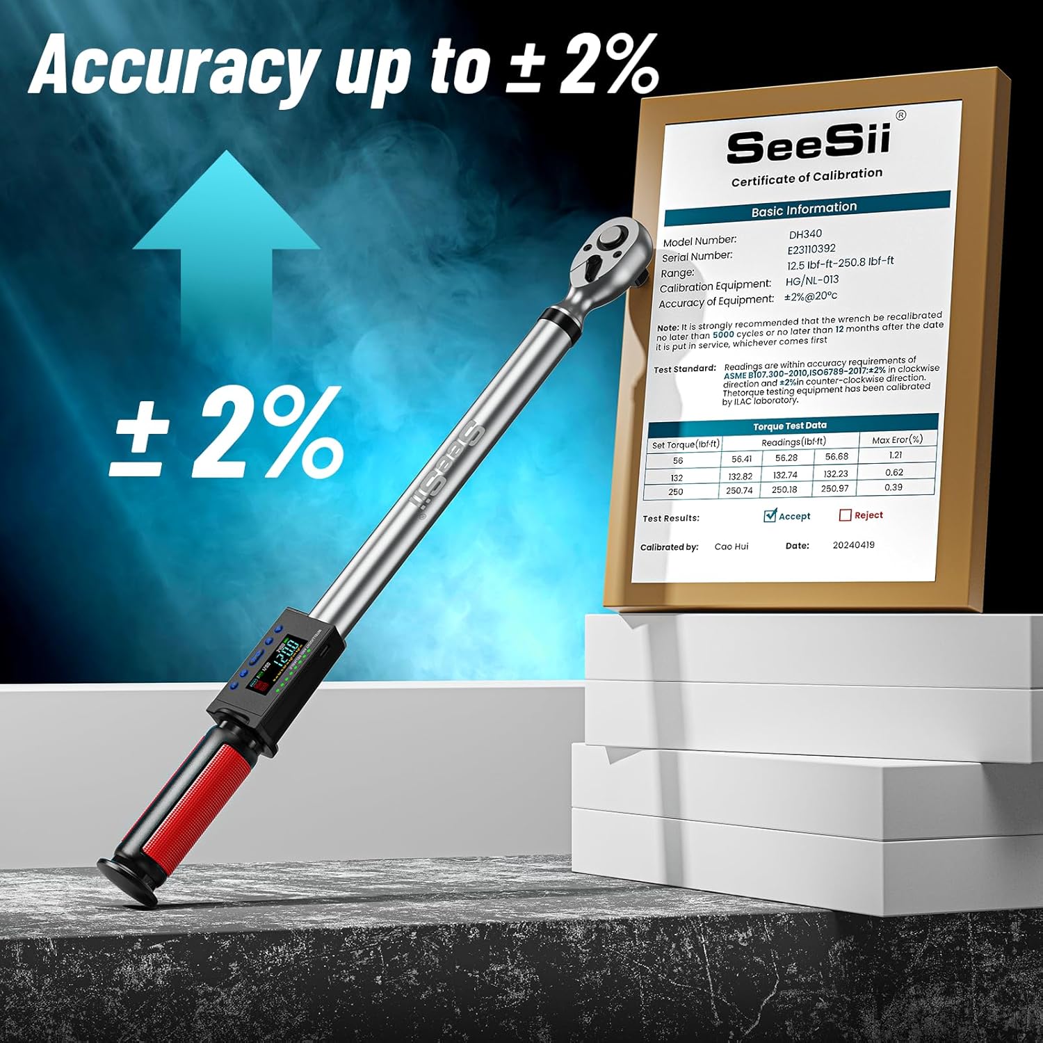 مفتاح عزم الدوران الرقمي Seesi - مراجعة Impact Wrench Digital Torque وسعره