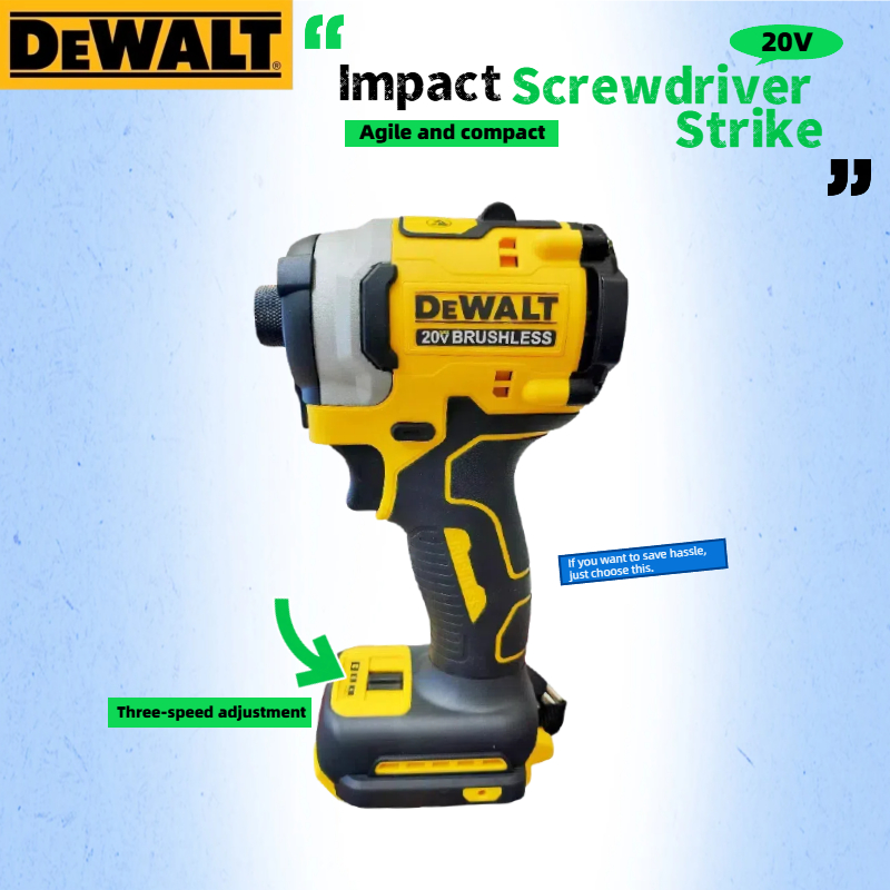 مفك براغي كهربائي لاسلكي ديوال - مراجعة Brushless Impact Wrench 20V وسعره