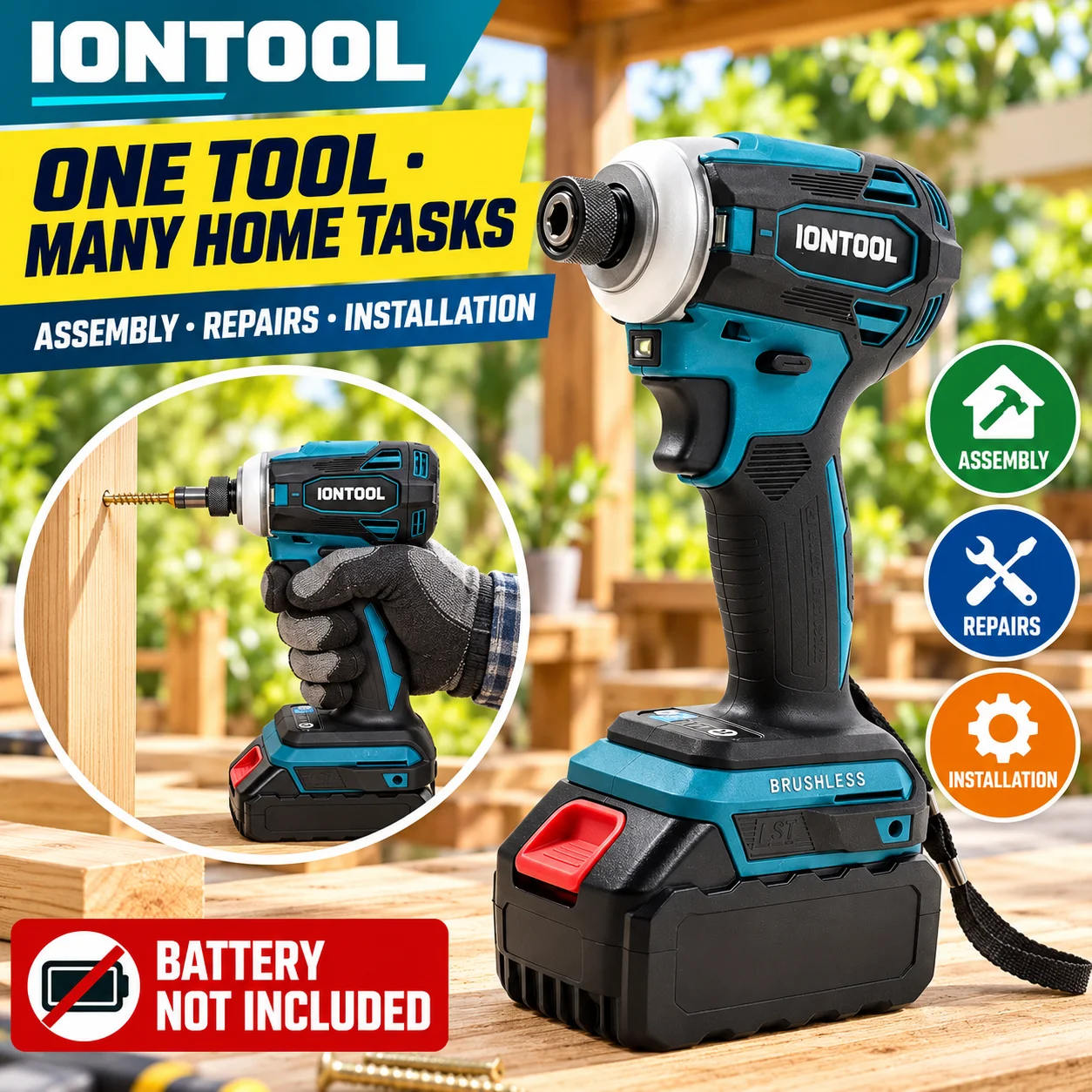 أيون تول DTD172، مفك براغي كهر - مراجعة Cordless Impact Driver 1/4 Hex وسعره