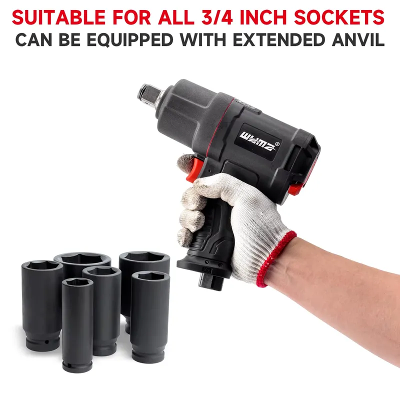 مفتاح ربط هوائي WYMA عالي العز - مراجعة Impact Wrench 3/4 Inch High Torque وسعره