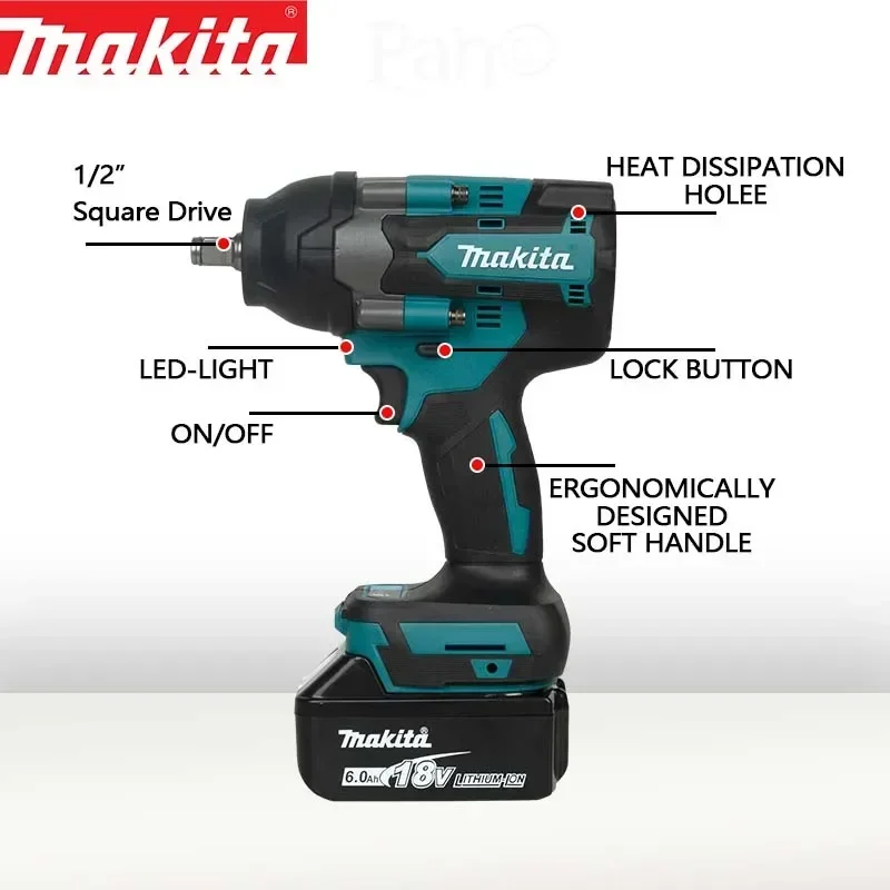 مفتاح ربط كهربائي لاسلكي ماكيت - مراجعة Electric Impact Wrench 800Nm وسعره